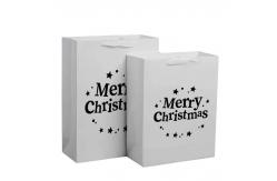 China White Eco Friendly Reusable Shopping Bags Custom Kraft Paper Packaging Bags supplier