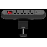 Desk Multifunction switch universal power outlet / clamp desk power socket with USB charging for office desk/table for sale