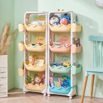 Durable PP Plastic Organizer Shelf 91CM 3 Tier Shelf Organizer Plastic