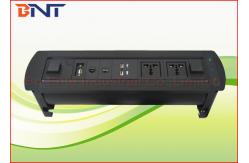 China Multi - Function Conference Table Outlet With 2 USB Power Charger supplier