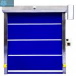                  Blue Rapid Industrial PVC Fabric High Speed Roller Shutter Door              for sale