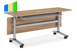China Meeting Room Folding Stackable Conference Tables Executive Computer Office Desks With Drawer supplier