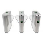 CE Certificated RFID Card Reader Bidirectional Flap Barrier Gate For Fitness Center