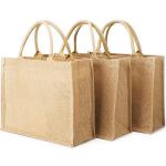 Reusable Printed Jute Bags Tote Burlap Bag For Grocery Shopping Packing for sale