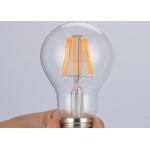Bright Globe LED Filament Bulb , Warm White Filament LED Bulb Glass 3300K
