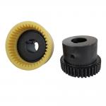 Plastic Nylon Flexible Curved Tooth Sleeve Gear Brake Drum Shaft Coupling for sale