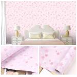 Pink Bedroom Self Adhesive Floral Wallpaper Soundproof Botanical Peel And Stick Wallpaper for sale