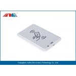 White HF USB RFID Reader For Passive RFID Tags Support Anti - Collision Algorithm for sale