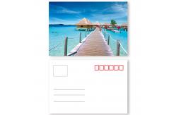 China Plastic Card Printing 3D Lenticular Postcard With Landscape supplier