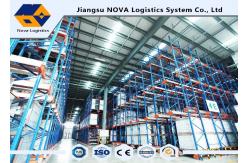 China Adjustable CE Movable Racking Systems Powder Coating , Radio Shuttle Racking System supplier