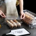 Refrigerator organizer keeping egg container plastic egg storage container