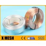 Electric Galvanized Flat Stitching Wire Silver Color Copper Coated For Box for sale