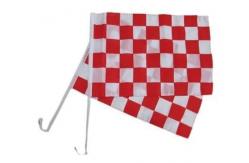 China Advertising Car Flag Any Pattern Of Flagpole With Clips Personalized Car Window Flags supplier