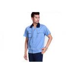 Polyester Fabric Industrial Work Uniforms Light Breathable , Custom Work Shirts