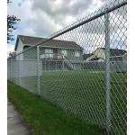 Square Post PVC Coated Security Chain Link Wire Mesh Fence Hot Dipped Galvanized for sale