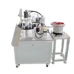 Desktop turntable spout bag filling and capping machine for sale