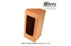 China Simple Style Kraft Paper Cheap Price Custom Doll Packaging Cardboard Box with Window supplier