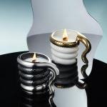 Fragrance Essential Oil Ceramic Wax Melt Burner With Customized Design And Candle Holder for sale