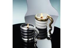 China Fragrance Essential Oil Ceramic Wax Melt Burner With Customized Design And Candle Holder supplier