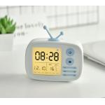 TV Shaped Kids Alarm Clock Multifunctional 316g ABS Silicone Glass Material for sale