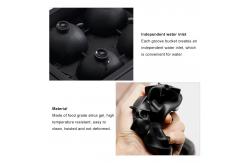 China Flexible 3D Skull Silicone Ice Cube Mould For Beer supplier