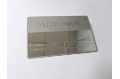 China Customized Logo Engraved Metal Business Cards Personalized Mirror Surface supplier