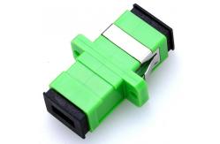 China High Precision Ceramic SC APC Fiber Optic Adapter supplier