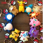 3D Character Keychain With Metal Key Ring Custom Plasitc Figure Keychain for sale