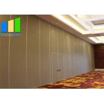 Hanging System Laminate Sound Proofing Foldable Room Dividers With Wheels for sale