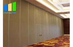 China Hanging System Laminate Sound Proofing Foldable Room Dividers With Wheels supplier