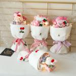 Doll Bouquet Cute Plush Bunny Doll Bouquet Christmas Holiday Gift Finished Fabric Bouquet for sale