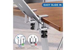 China Vertical Laptop Stand Bracket 1mm Thickness Adjustable Clamp Holder for Desk Side supplier
