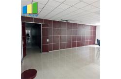 China Library School Sliding Folding Partition Walls Soundproof Aluminum Alloy Profile supplier