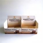 Eco Friendly Kraft Paperboard Box , Foldable Counter Display Box For Chocolate