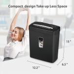 C220P 6 sheets Commercial Cross Cut Shredder 13L Basket Document Paper Shredder