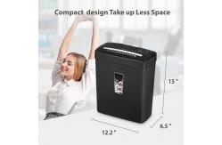 China C220P 6 sheets Commercial Cross Cut Shredder 13L Basket Document Paper Shredder supplier
