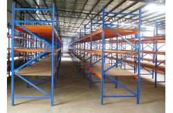 China Multi - Tier Long Span Racking System Steel Storage Shelves Orange Coating supplier