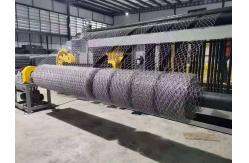 China 100x120mm Hexagonal Wire Netting Machine / Galvanized Gabion Making Machine supplier