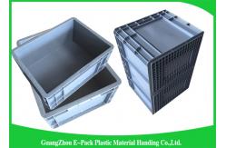 China Standard WarehouseEuro Stacking Containers Moving Storage Grey Light Weight supplier
