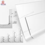 Aluminum Skirting Board Waterproof Silver Wall Protection 4 Inch for sale