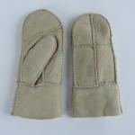 Custom Leather Shearling Gloves Hand Sewing Sheepskin Lined Shearling Gloves for sale
