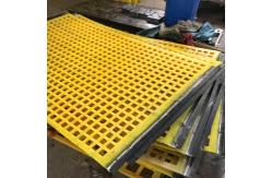 China Square Polyurethane screen panel mat tension pu screen panel with hooks supplier