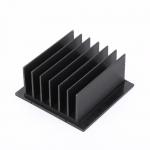 Anodized Black Extruded Aluminium Heatsink Profile Comb Shape for sale