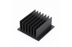 China Anodized Black Extruded Aluminium Heatsink Profile Comb Shape supplier
