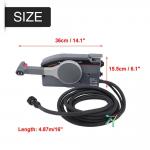 5kg 10 Pin 16ft Marine Boat Engine Controls With Cable Push Throttle for sale