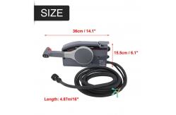 China 5kg 10 Pin 16ft Marine Boat Engine Controls With Cable Push Throttle supplier