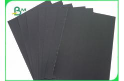 China 300 - 350 GSM One Side Coated Glossy Black Cardboard For Box Packing supplier