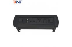 China The Silver  Aluminum Alloy Electric  Desk Flip Up Hidden Socket supplier