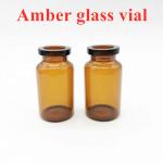Brown 20ml Medical Glass Vial Neutral Borosilicate Glass Bottle For Injection for sale