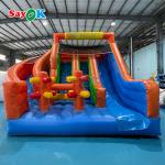 Giant Inflatable Slide PVC Inflatable Dry Double Slide Commercial Inflatable Slide Bounce House for Rental for sale